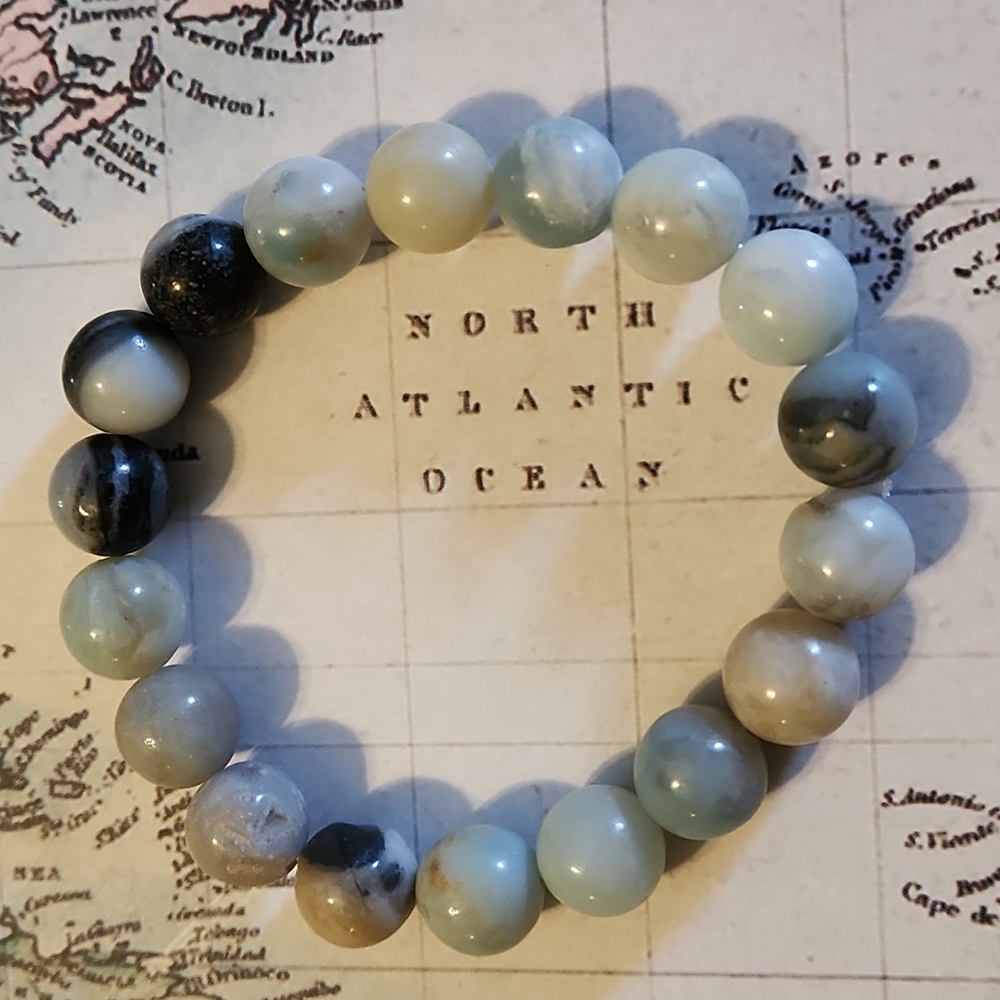 Caribbean Calcite stretch bracelet. Buy one get 2nd bracelet 20% off